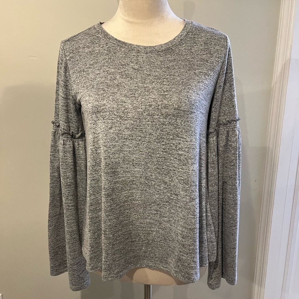2/$15 Gap womens flowy heather gray top size small